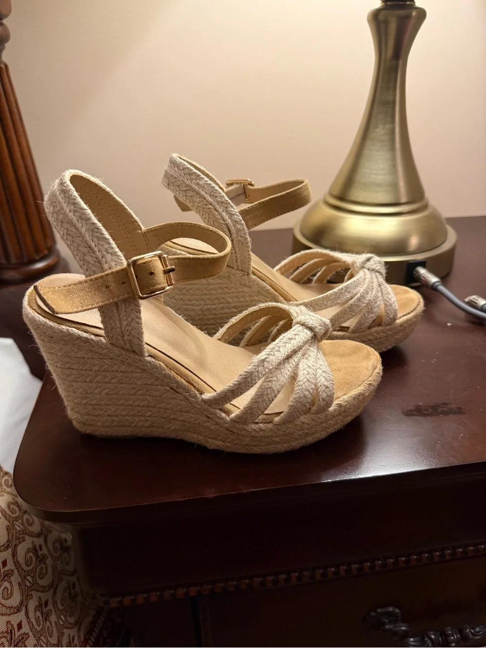 N/A beige espadrille